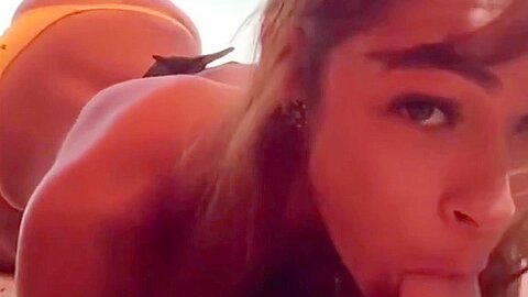 Babe Bj On Beach - porn video