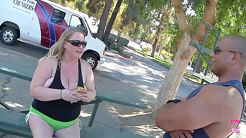 A Horny Bbw Blonde Brings Her Boxing Teacher With A Bbc Home And Fucks Him - porn video