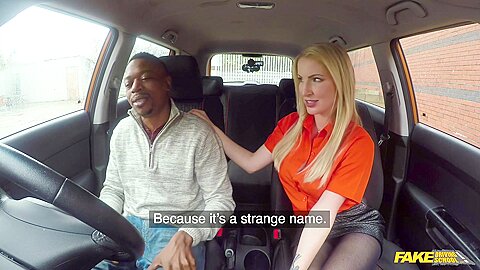 Georgie Lyall Takes On A Bbc In A Car - porn video