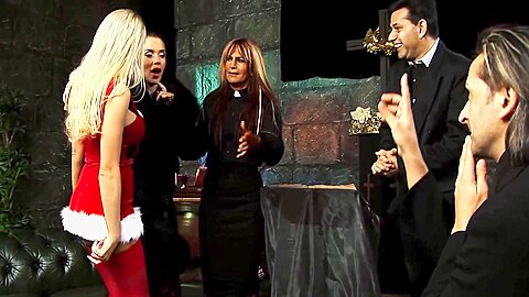 Jasmine Black And Stacey Sarans Secret After-hours Church Encounter - porn video