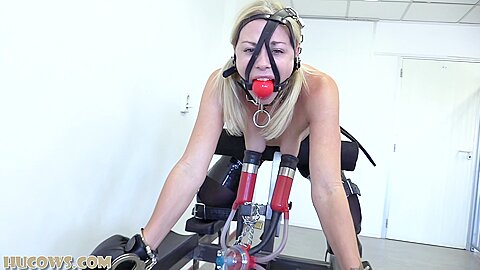 Lucy Lauren The Pet :: tight stockings bondage scene with gaged woman - porn video