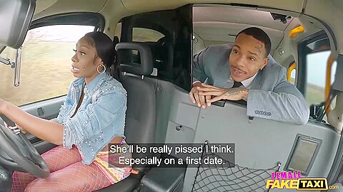 Ebony Mystique - Backseat Blowjob Then Hard Sex - porn video